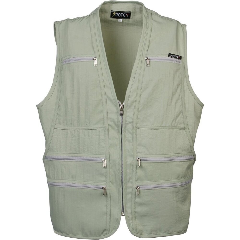 Men's 9 Pockets Work Utility Vest Military Photo Safari Travel Vest Workwear Jac